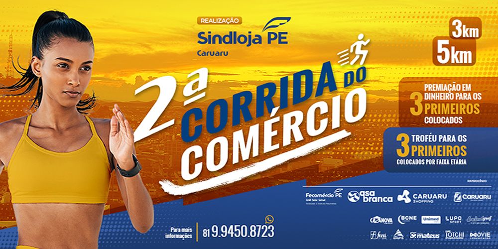 2ª Corrida do Comércio de Caruaru promove esporte, saúde e integração com os lojistas